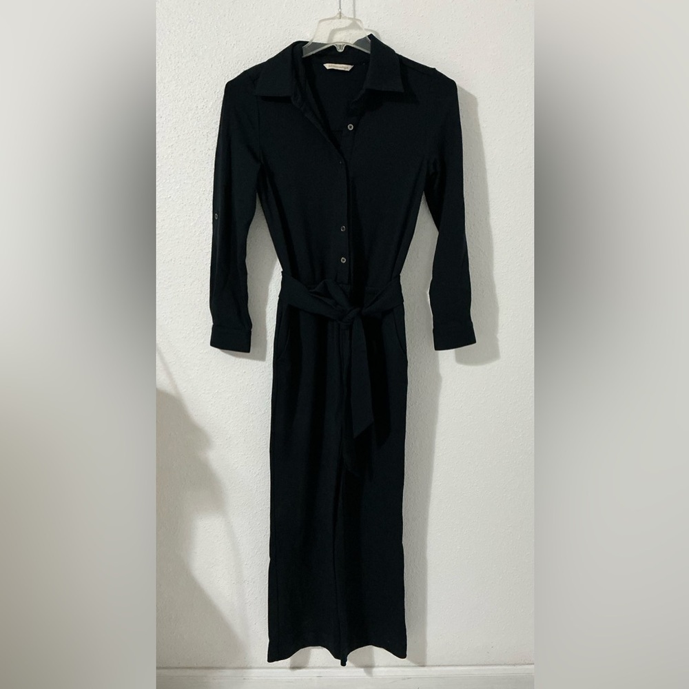 EUC Soft Surroundings Jersey Black Jumpsuit